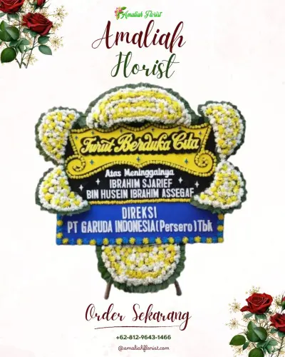 Papan Bunga Duka di Kembaran