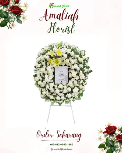 Krans Bunga Duka Cita di Kembaran